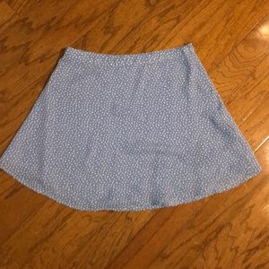 Blue polka dotted mini skirt!💙